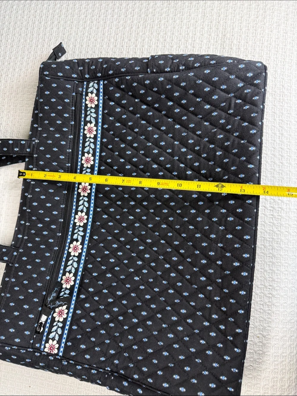 Vera Bradley Metropolitan travel laptop bag in Alpine Black pattern